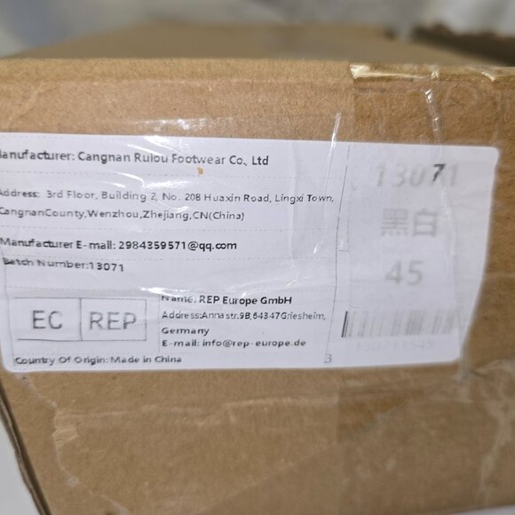 Lace Up Oxford Dress Shoe in Black & White, Men's EU Size 45, New - Picture 7 of 8